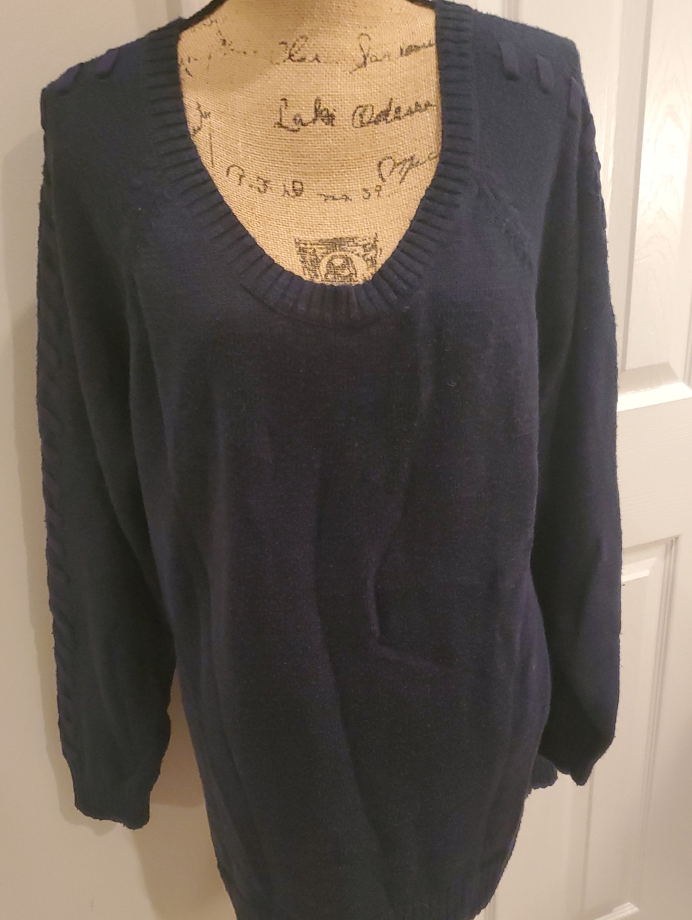 Torrid Scoop Neck Sweater in Blue Size 3